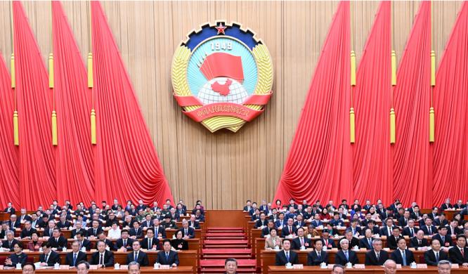 全國政協十四屆三次會議在京開幕  習近平李強趙樂際蔡奇丁薛祥李希韓正到會祝賀  王滬寧作政協常委會工作報告 石泰峰主持 蔣作君作提案工作情況報告